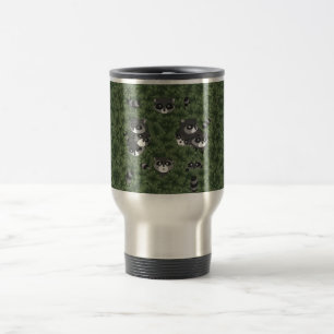 Mug De Voyage Famille Raccoon dans Bush