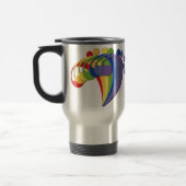 Mug De Voyage Fan d'arc-en-ciel de clef basse (Gauche)