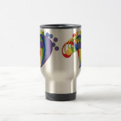 Mug De Voyage Fan d'arc-en-ciel de clef basse (Centre)