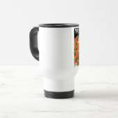 Mug De Voyage Fantômes d'Halloween Patch de citrouille hantée (Devant gauche)