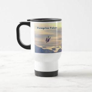 Mug De Voyage Faucon pèlerin de la vélocité terminale