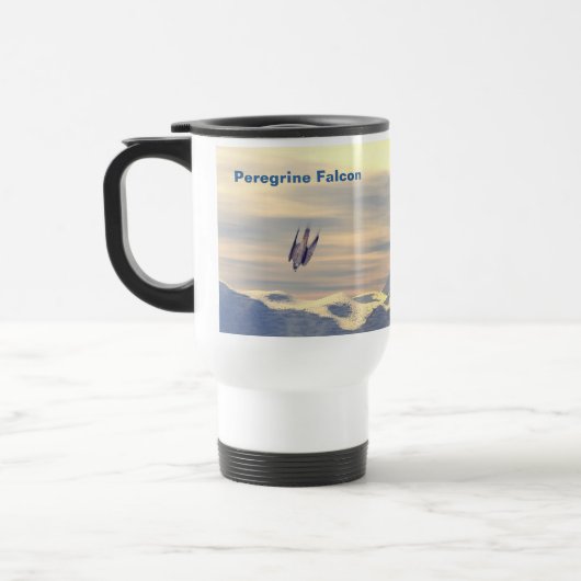 Mug De Voyage Faucon pèlerin de la vélocité terminale (Gauche)