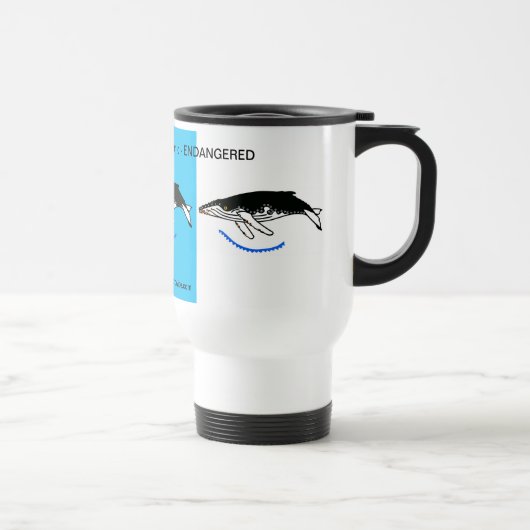 Mug De Voyage Faune - baleine à bosse Cool - Conservation - (Droite)