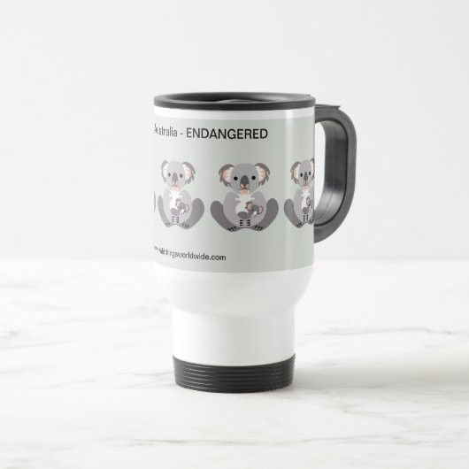 Mug De Voyage Faune — KOALA - Nature - Conservation - (Devant droit)