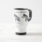 Mug De Voyage Faune -Vayan Warty PIG -Conservation- Facon de gue (Devant droit)