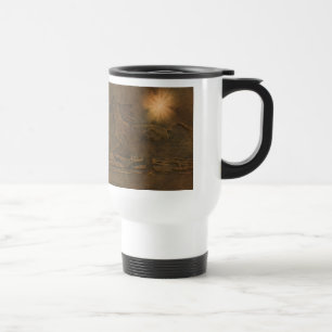 Mug De Voyage Faux Leather Runses Horses Ranch Cadeau