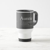 Mug De Voyage Favorite Tante Définition gris moderne (Devant droit)