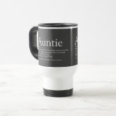 Mug De Voyage Favorite Tante Définition gris moderne (Devant gauche)