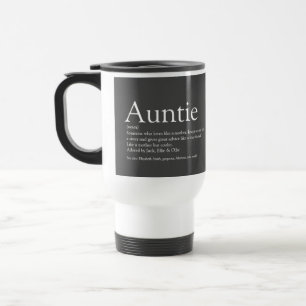 Mug De Voyage Favorite Tante Définition gris moderne