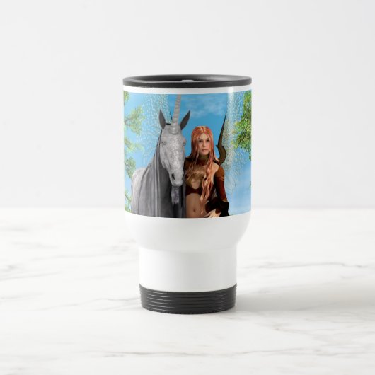Mug De Voyage Fée et licorne (Centre)