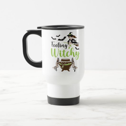 Mug De Voyage Feeling witchy magic halloween (Gauche)