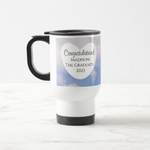 Mug De Voyage Félicitations à la Graduation Light Blue Sky