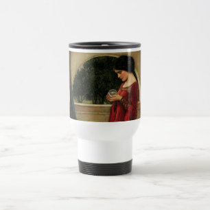 Mug De Voyage Femme à la boule de cristal, peinture de Waterhous
