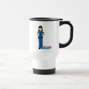 Mug De Voyage Femme de police - Moyen