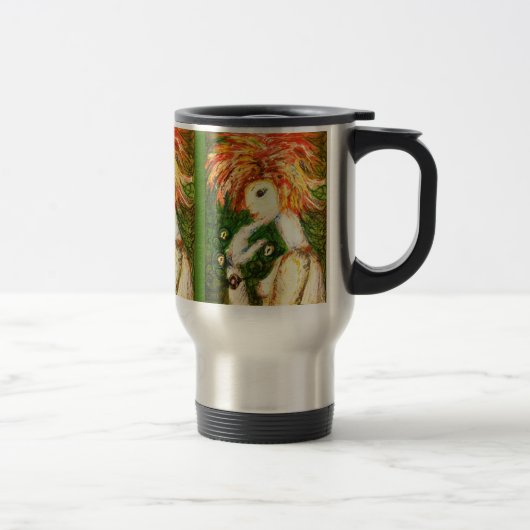 Mug De Voyage Femme d'horloge (Droit)