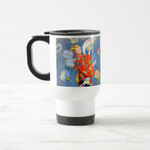 Mug De Voyage Femme Monet en costume japonais