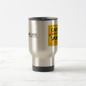 Mug De Voyage Femmes au panneau routier de travail (Centre)