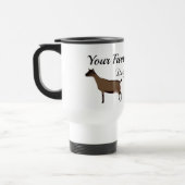 Mug De Voyage Ferme de chèvres laitières Oberhasli personnalisée (Gauche)