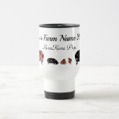 Mug De Voyage Ferme de cochons personnalisée KuneKune (Centre)