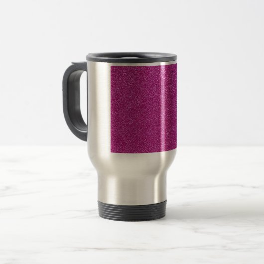 Mug De Voyage Festive Chic rose Parties scintillant Arrière - pl (Devant gauche)