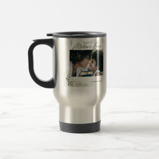 Mug De Voyage Fête de la mère photo personnalisée (Gauche)