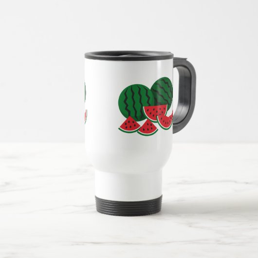 Mug De Voyage Fête de la pastèque (Devant droit)