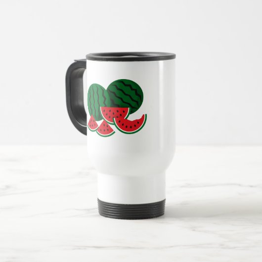 Mug De Voyage Fête de la pastèque (Devant gauche)