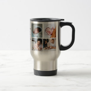 Mug De Voyage Fête de la Première Mère personnalisée Photo Colla