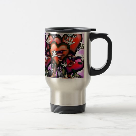 Mug De Voyage Fête des coeurs (Droit)