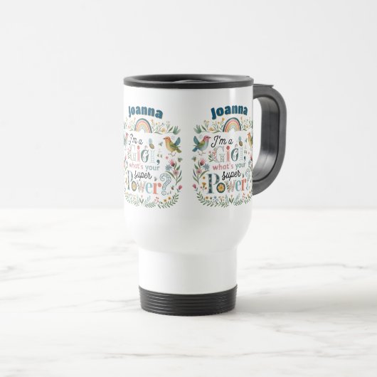 Mug De Voyage Fête des mères GIGI personnalisées Anniversaire No (Devant droit)