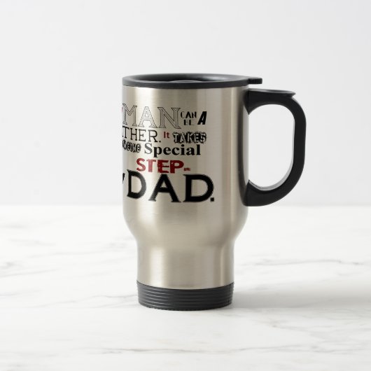 Mug De Voyage Fête des pères de citation de papa d'étape (Droit)