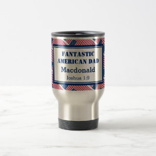 Mug De Voyage Fête des pères FANTASTIQUE DAD AMÉRICAIN Personnal