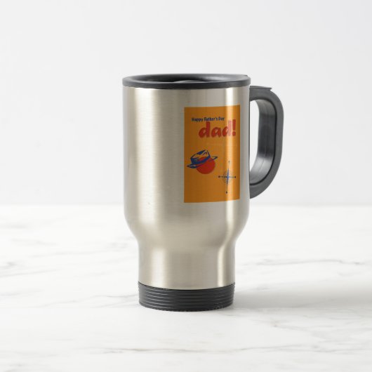 Mug De Voyage Fête des pères heureuse (Devant droit)