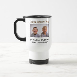 Mug De Voyage Fête des pères Meilleur papa Jamais Enfants Photo