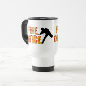 Mug De Voyage Feu de hockey sur glace (Devant gauche)