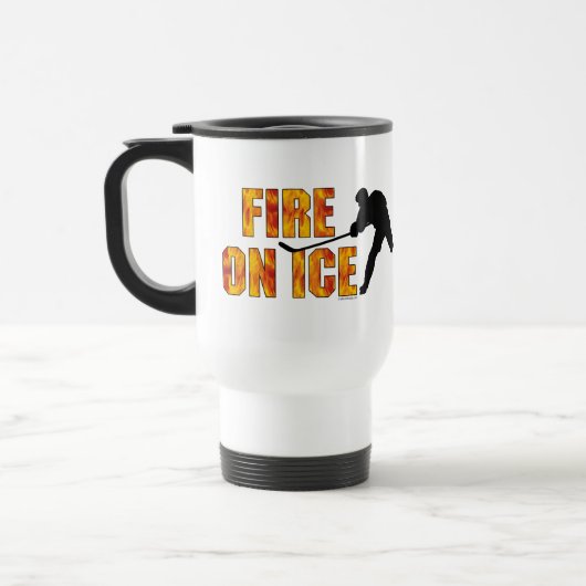 Mug De Voyage Feu de hockey sur glace (Gauche)