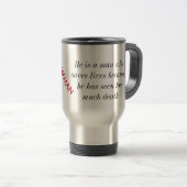 Mug De Voyage Feu pompier Bell Rouge bleu cadeau (Devant droit)