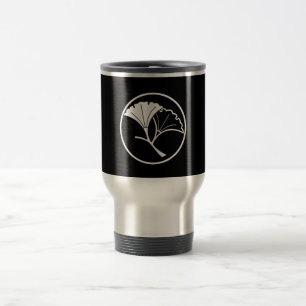 Mug De Voyage Feuilles de ginkgo yin et yang en anneau filiforme