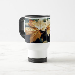 Mug De Voyage Feuilles Sur La Rivière
