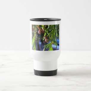 Mug De Voyage feuilles vertes, cyprès, graines