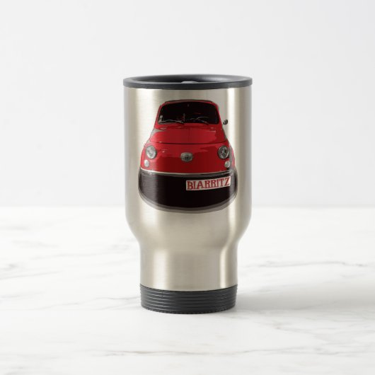 Mug De Voyage Fiat 500 Biarritz (Centre)