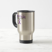 Mug De Voyage Fibromyalgie Guerrier Trouble neurobiologique Rheu (Devant gauche)
