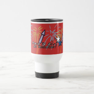 Mug De Voyage Fier Américain -