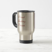 Mug De Voyage 'Fière Parente de patinage' Boug de voyage (Devant gauche)