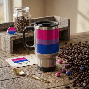 Mug De Voyage Fièrement Bi et Audacieux