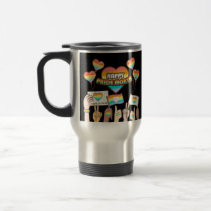 Mug De Voyage Fierté amour. L'amour est juste. Mois de fierté.