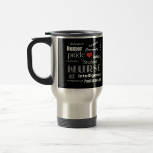 Mug De Voyage Fierté-Attributs d'élève-infirmière avec le co