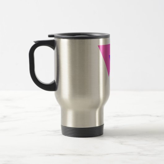 Mug De Voyage Fierté bisexuelle Biangles (Gauche)