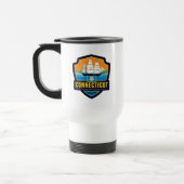 Mug De Voyage Fierté de l'État | Connecticut (Gauche)