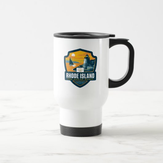 Mug De Voyage Fierté de l'État | Rhode Island (Droite)
